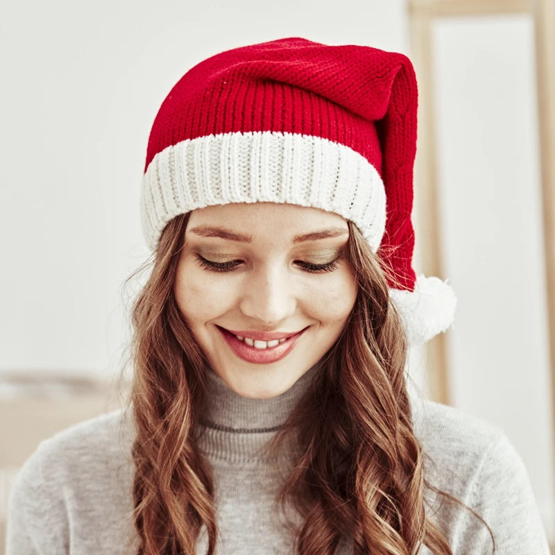 2024 Knitted Christmas Hat