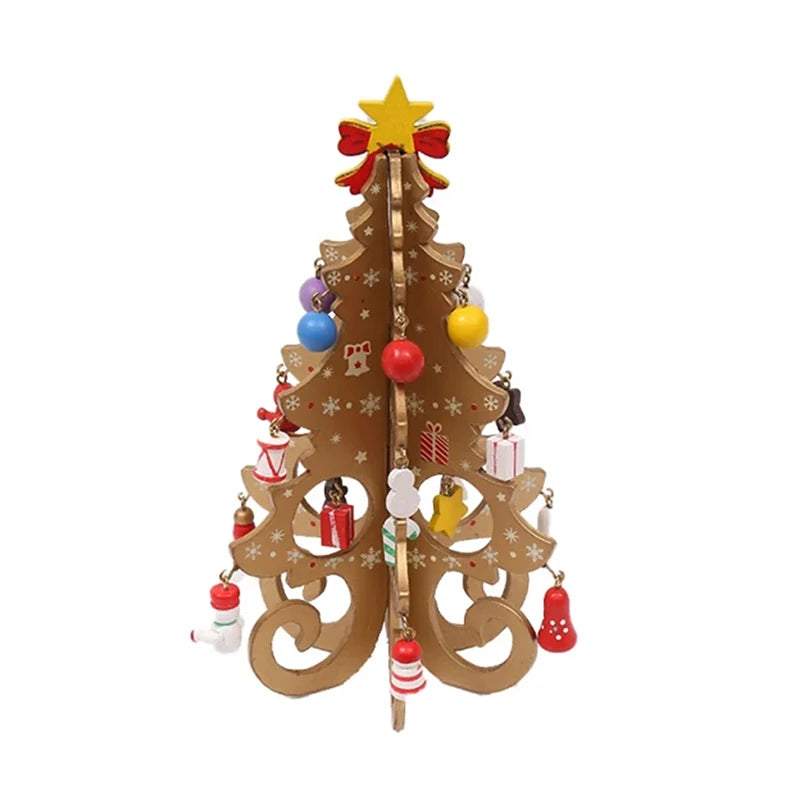 Handcrafted Wooden Christmas Tree