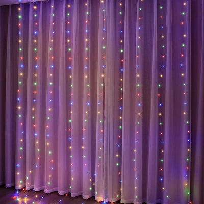 Christmas Lights Curtain