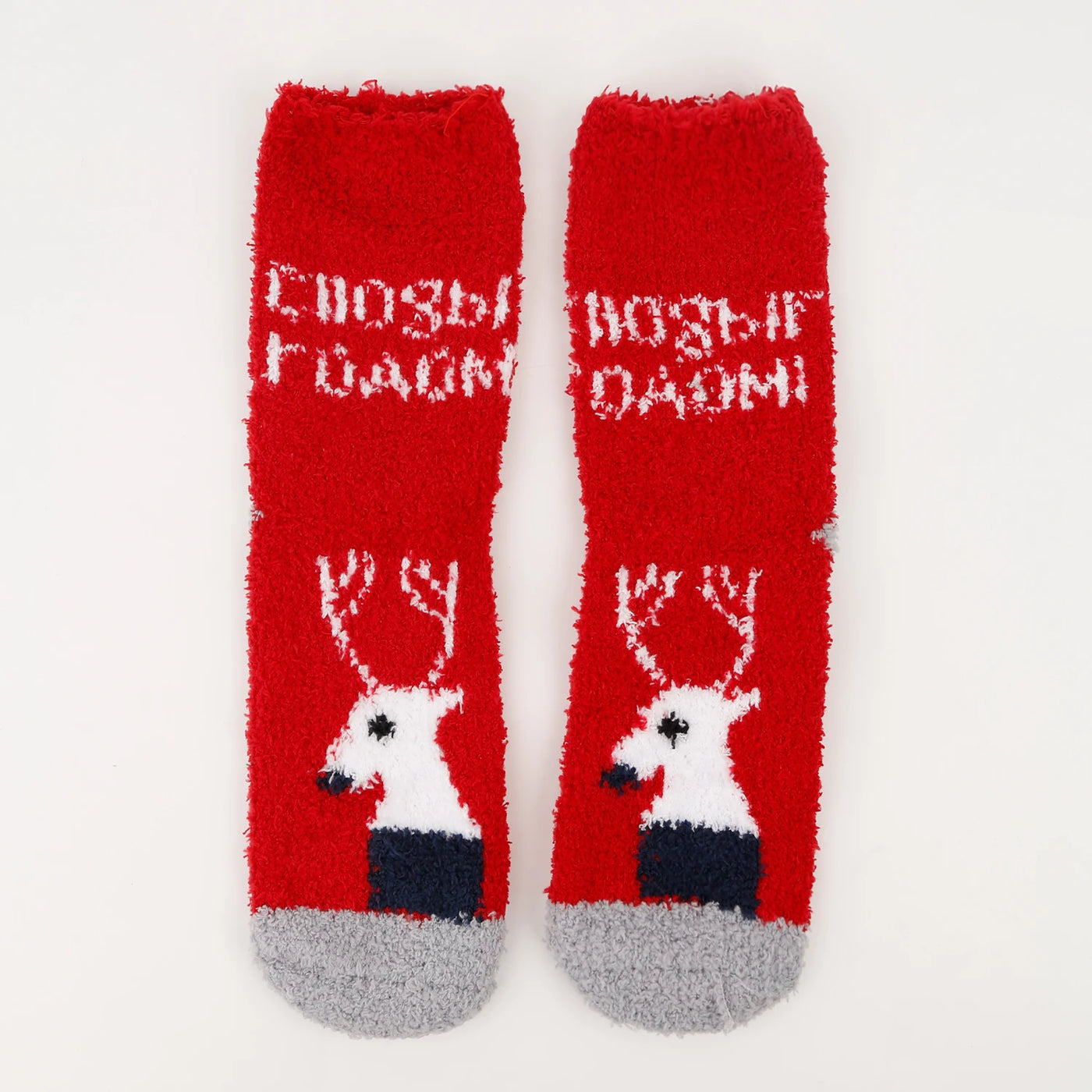 Autumn and Winter New Adult Christmas Socks Snowflake Elk Santa Claus Men and Women Middle Socks