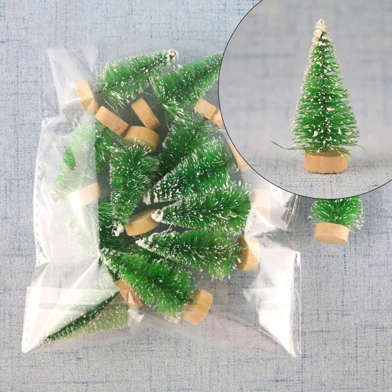 12PCS Mini Decorative Christmas Tree