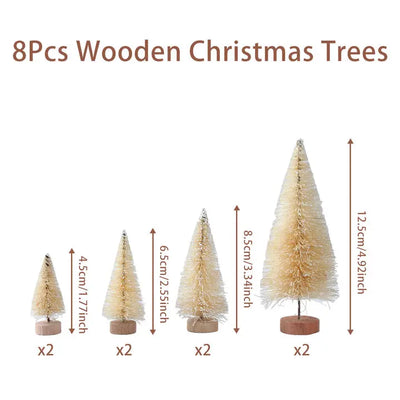 Artificial Mini Wooden Christmas Tree