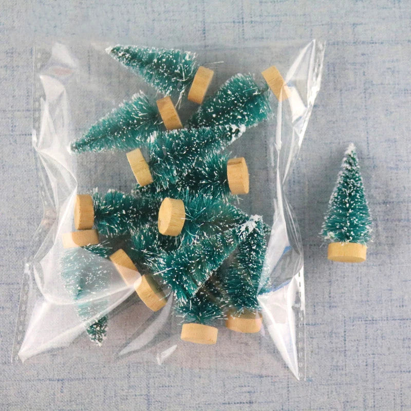 12PCS Mini Decorative Christmas Tree