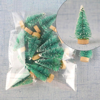 12PCS Mini Decorative Christmas Tree