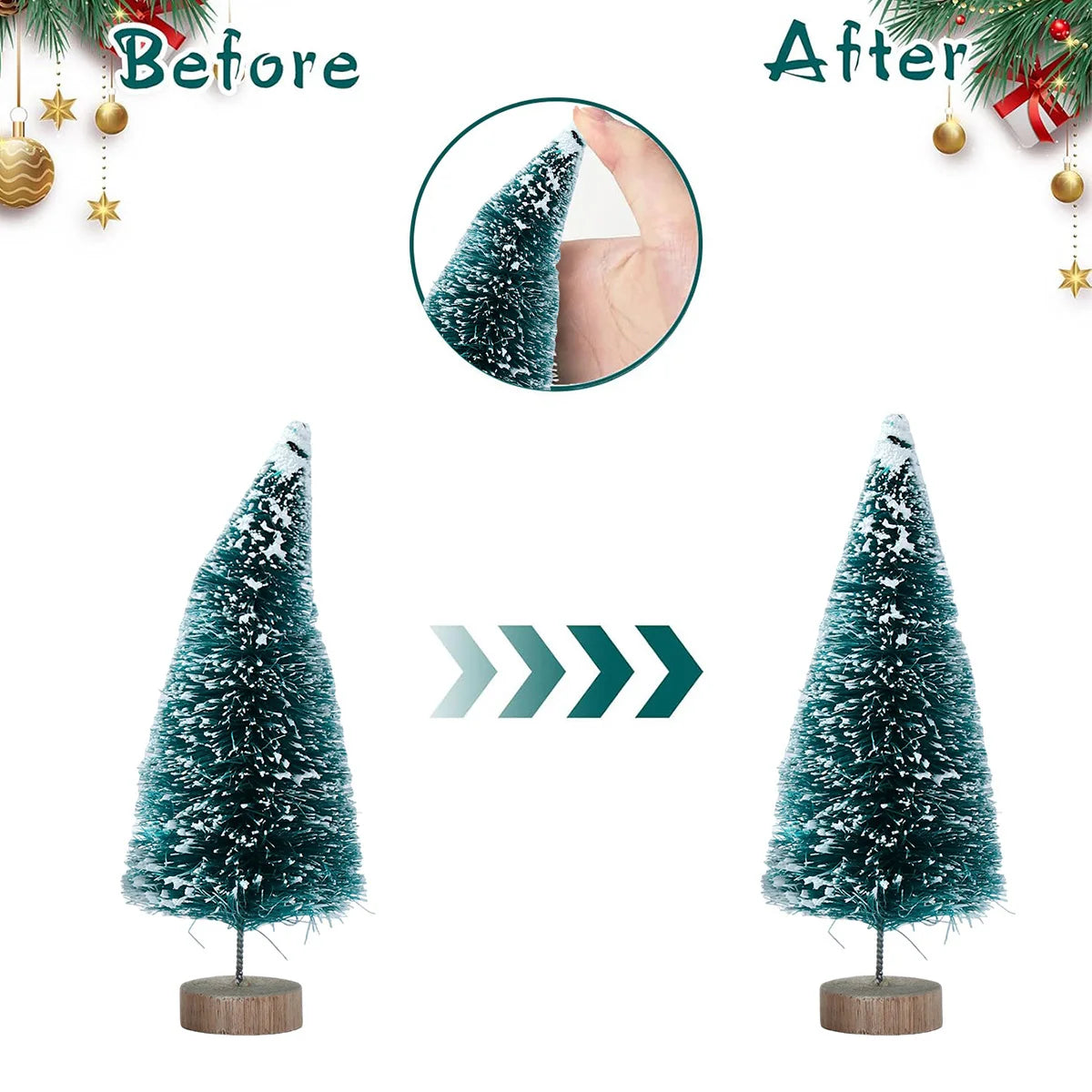 Artificial Mini Wooden Christmas Tree