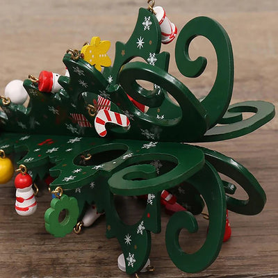 Handcrafted Wooden Christmas Tree