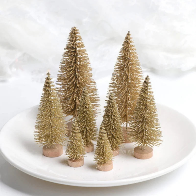 8pcs Mini Decorative Christmas Tree