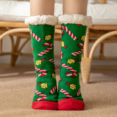 2024 New Cute Warm Socks Thicken Plus Winter Women Fuzzy Socks Christmas Kawaii Stocking Xmas Gift Home Floor Room Funny Sock