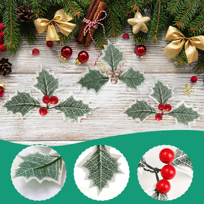 50/5Pcs Artificial Holly Berries