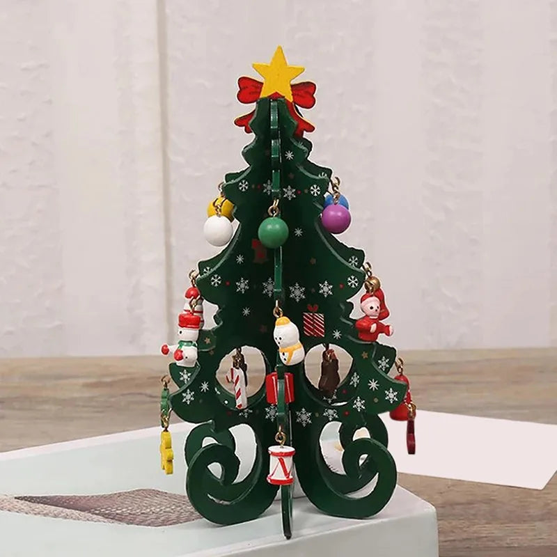 Handcrafted Wooden Christmas Tree