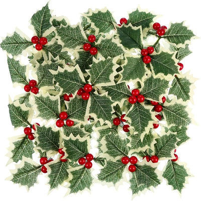 50/5Pcs Artificial Holly Berries