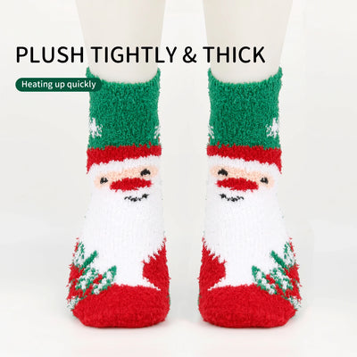 Autumn and Winter New Adult Christmas Socks Snowflake Elk Santa Claus Men and Women Middle Socks