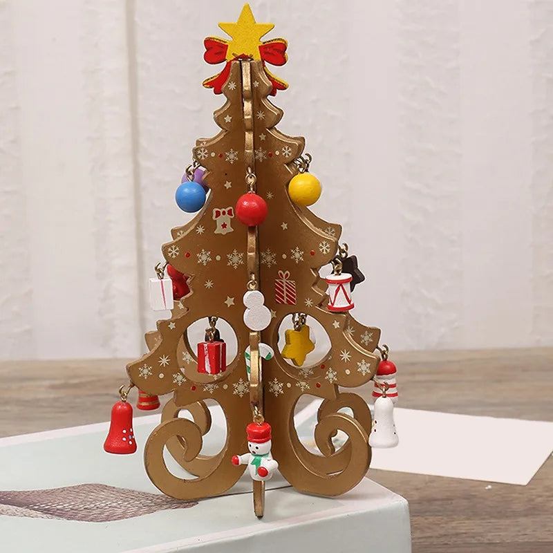 Handcrafted Wooden Christmas Tree