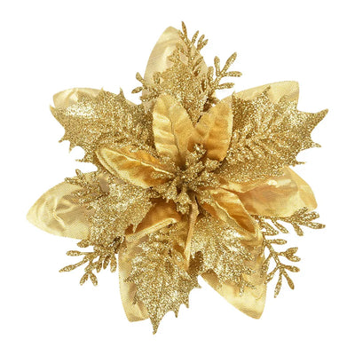 Glitter Artificial Christmas Flowers