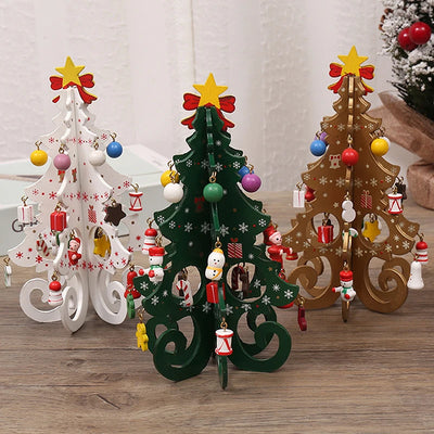 Handcrafted Wooden Christmas Tree