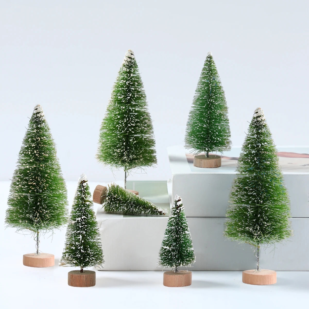 Artificial Mini Wooden Christmas Tree