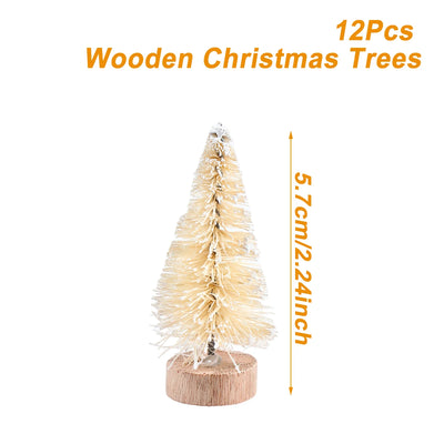 Artificial Mini Wooden Christmas Tree