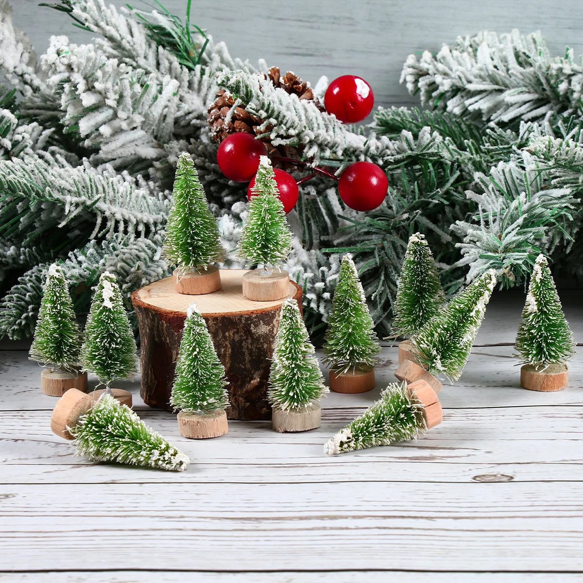 Artificial Mini Wooden Christmas Tree